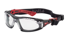 Load image into Gallery viewer, GAFAS BOLLE RUSH+ PC TRANSPARENTE ROJA
